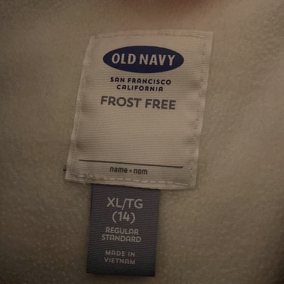 Old Navy Girls Navy Puffer Vest - Picture 2 of 3